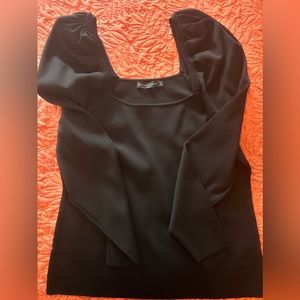 Black fashion to figure sweater